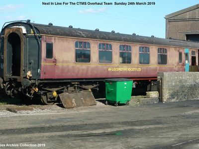 Sunday 24th March 2019. About to enter CTMS worksop for a general overhaul. BSK E21096